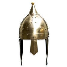 Reiterhelm Spangenhelm Nasalhelm mit Wangenklappen 1,6 mm Stahl
