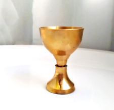 Saliere Gewürzschälchen Kelch Messing golden antik Vintage