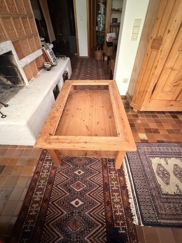 Couchtisch aus massivholz mit - massivholz,