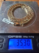 Massive Königskette 585er Gelbgold, 35,2 Gramm