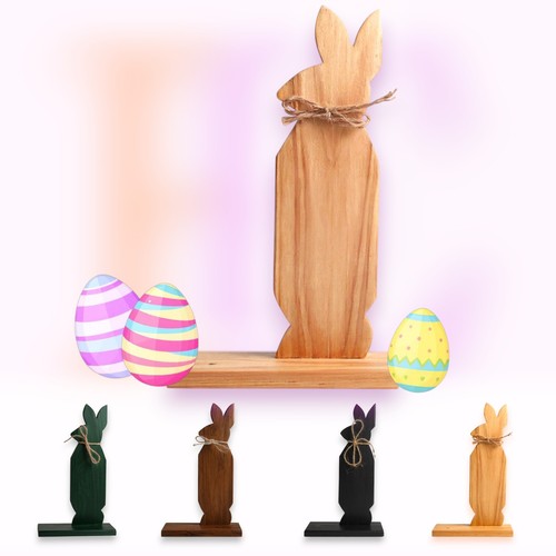 Osterdeko holz hase - holz,