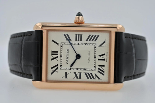 Cartier tank louis 18k - cartier,