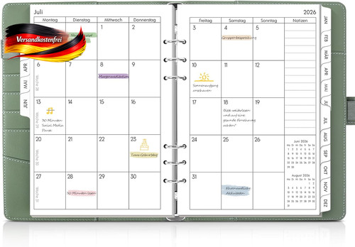 Skydue kalender ringbuch - skydue, a5