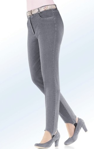 Damen steghose jeans grau - jeans, gr