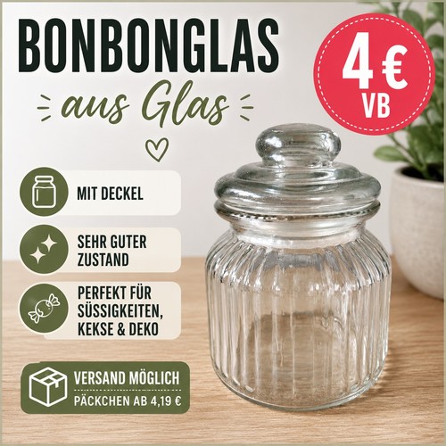 Bonbonglas glas transparent - bonbonglas,