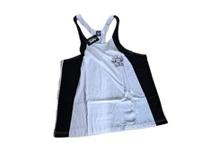* NPC Fat Strap Cotton Tanktop – USA Body Building – Weiß/Schwarz Gr. XXL