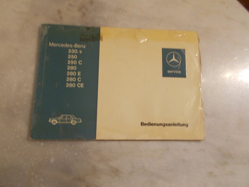 Mercedes w114 bordbuch - mercedes,