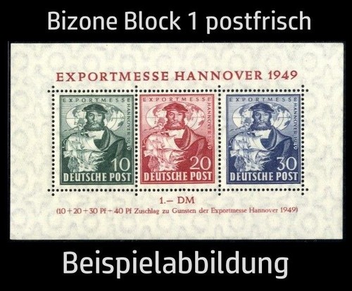 Bizone block postfrisch - bizone,, a