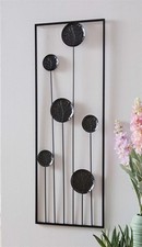 3D Wandbild Metall "Black