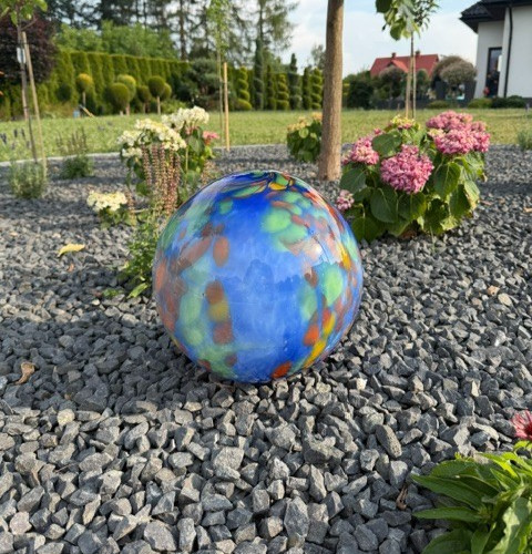 Gartenkugel blau 30cm - gartenkugel,