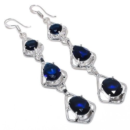 Handgefertigter blauer