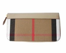BURBERRY Geldbörse Portemonnaie LS LG ZIP AROUND EARTH beige 8084519 1