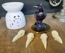 Set Duftkerze und Fondants Rabe Orchidee schwarz