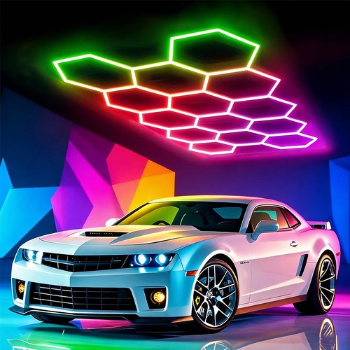 14x hexagon rgb led - led, lampe