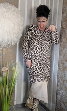 Tunika mit Leoprint in Hell und Dunkel Einheitsgröße