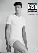 3 T-Shirts COVERI Rundhals hoher Rand mz Ärmel Gr. 3 Baumwolle Art ET1104 sortiert