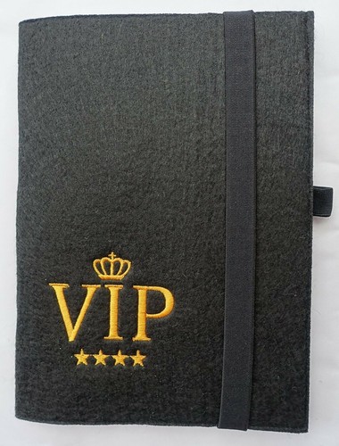 Notizbuch filzeinband vip a5 - &,