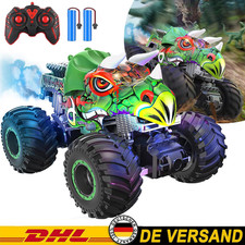 Dinosaurier Auto Spielzeug Kinder Ferngesteuertes Dino Auto Monstertruck mit Led