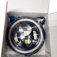 7 Zoll Rund Motorrad LED Scheinwerfer Hi/Lo Projektor Beam Harley Davidson