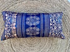 BASSETTI Kissenhülle 40x80 TORCELLO B1 Blau Bettwäsche SATIN KISSEN Deko Neu