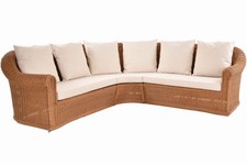 Ecksofa Mons aus echtem Rattan