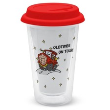 Sheepworld Glas- Kaffeebecher to go Oldtimer 350 ml doppelwandig Trinkbecher