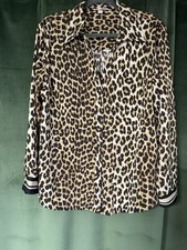 Satin Leopardenbluse H&M Gr. L