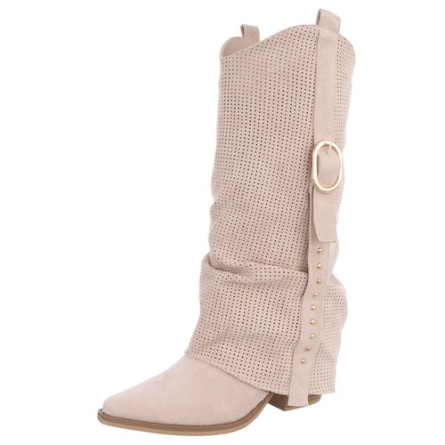 Damen cowboyboots mit - cowboyboots, nieten
