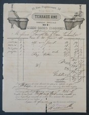 Rechnung 1883 GARDE KLEID