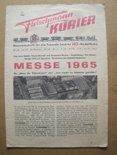 Hauszeitschrift FLEISCHMANN KURIER Heft Nr. 17 von 1965 MESSENEUHEITEN