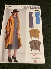 New Look Etuikleid & Überwurf Jacke Muster # K 6573 . Multisize 8 bis 18.