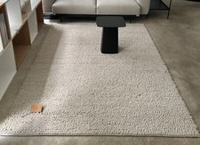 Hay Peas Random Teppich 100% Wolle beige *wie NEU*