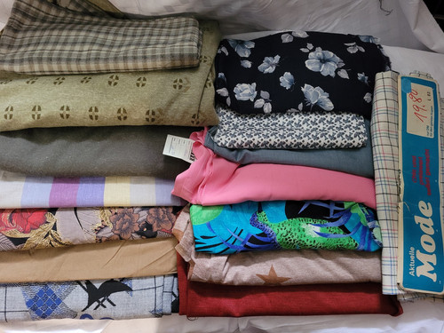Vintage stoffe stoffreste - stoffe,