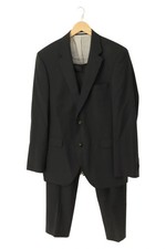 BENVENUTO Herren Anzug Schwarz Business Elegant Gr. 50/L Baumwolle