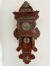 Balkon Freischwinger Uhr in Birke, 118 cm