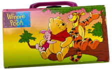 Disney Winnie Puuh Pooh MC Kassetten Aufbewahrung Koffer MC Vintage inkl Inlay