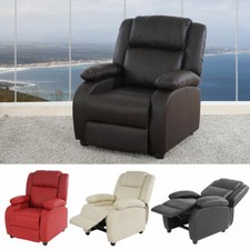 Fernsehsessel Relaxsessel Liege Lincoln, Kunstleder schwarz coffee rot creme