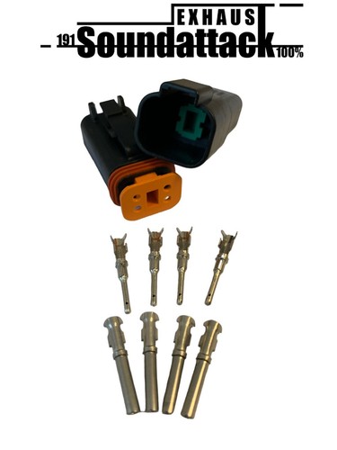 Deutsch stecker 4polig - deutsch, schwarz