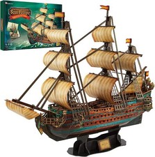 3D Puzzle San Felipe Schiff für Kinder & Erwachsene, 266 Teile, Modellbau-Set