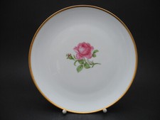 Fürstenberg Tortenplatte Rote Rosen mit Goldrand Kuchenteller