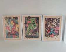 3 Marvel Bilder Iron Man, Hulk, Thor je 20x15 cm