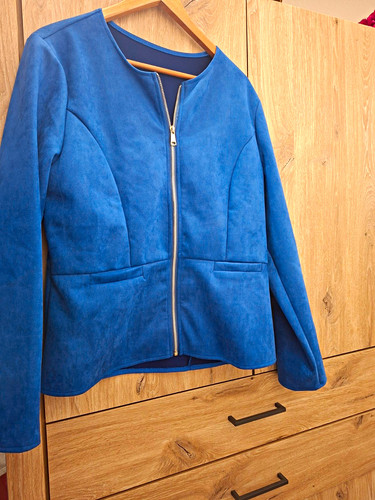 Damen lederjacke blau kurz - lederjacke,