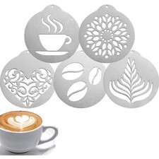 Edelstahl Kaffeeschablonen Set