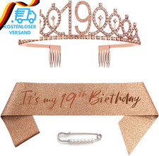 19. Geburtstag Schärpe Und