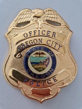 US Police Badge OFFICER OREGON
