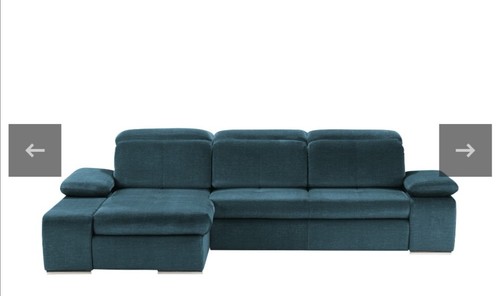 Ecksofa petrol neuwertig - petrol,