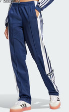 Adidas Originals Track Pants ADIBREAK mit Knöpfen, Gr. M, blau