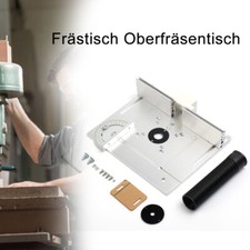 Frästisch Oberfräsentisch für Oberfräse Tischfräse Fräse Tisch Werkbank Silber