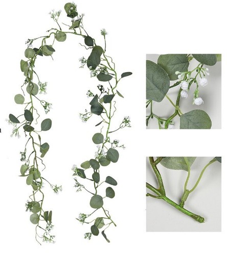 Girlande eukalyptus 160 - eukalyptus, cm