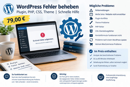Wordpress fehler beheben - beheben, –